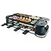 Produktbild Korona 45072 Klappbares Raclette für 8 Personen | 2-in-1-Raclette mit 8 Pfannen & Spateln | Mit Antihaft-Grillplatten | Flexibel nutzbar durch 90°- & 180°-Gelenk I Kabel 2m extra lang