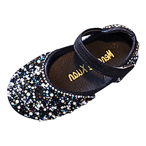 Girls Mary Jane Dress Shoes Rhineston𝐞s Flower Girl Wedding Part𝐲 Shoes Ballet Flat𝐬 Toddler Ballerina Sandals