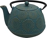 BOSUGE Teekanne aus Gusseisen mit emaillierter Innenseite