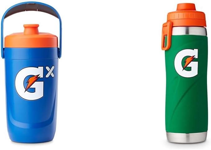 Gatorade 64oz Leakproof Jug and 26oz Stainless Steel Bottle Bundle