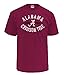 NCAA Alabama Crimson Tide Men's Pro Weight Short Sleeve College Logo Tee, Large