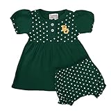 Two Feet Ahead Baylor Bears Baby Girl Hearts Dress with Bloomers Shorts for Newborn Baby (Baylor Bears,0-3 Months)