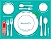 Kids Table Mat for Toddlers & Young Kids (Washable) This Homeschool Montessori Placemat Helps Teach Table Manners & Etiquette - Silicone Table Mat is Easy to Clean