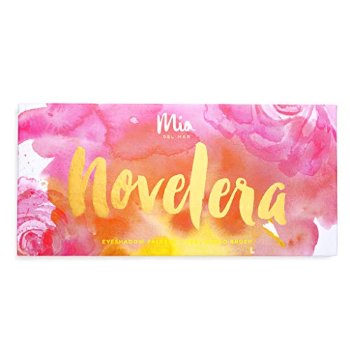 'Novelera' Eyeshadow Palette + Dual Ended Brush -12 Sexy Tones: Shimmery & Matte Hues. Vegan And Clean Skin Care. #TOP1