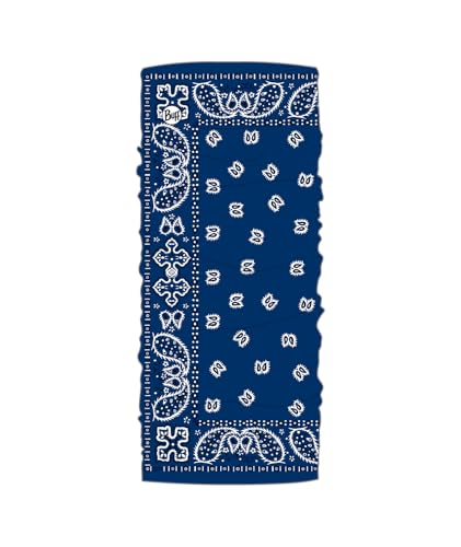 Buff CoolNet UV Neck Gaiter, UPF 50 Sun Protection, Breathable, Cooling Bandana, Versatile, Quick Dry Face Mask, Santana Navy, Adult Size