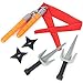 Ninja Master Accessory Kit for Kids - Play Pack for Children - for Halloween, Birthdays, Dress Up, Parties, Pretend - 6 Pieces