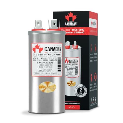 Condensateur AC 60 μF pour climatiseur et moteurs électriques 450V CBB65