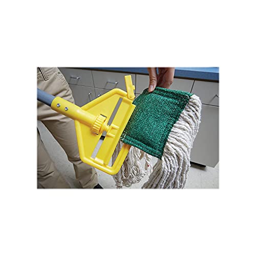 Rubbermaid Commercial H146 Invader Fiberglass Side-Gate Wet-Mop Handle, 1 Dia X 60, Gray/Yellow #TOP1