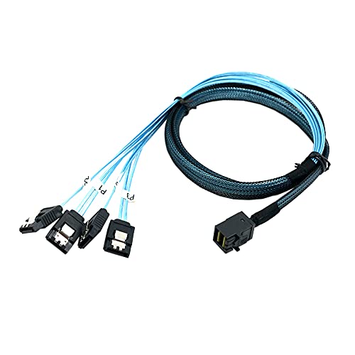 Cable Mini SAS HD SFF-8643 Host para servidor de datos Raid de 4 puertos 7