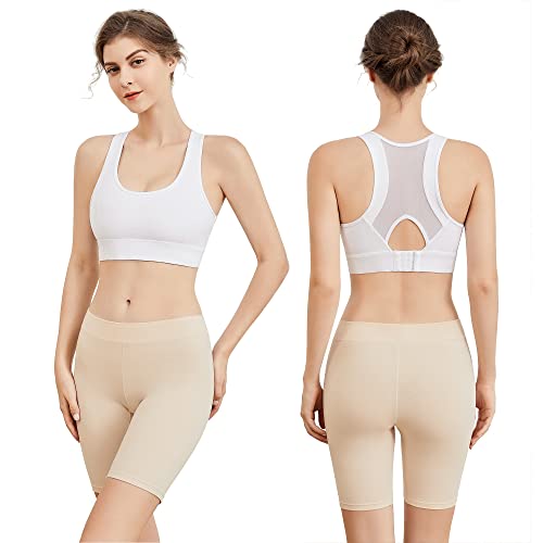 Migbean Women's Cotton Boy Shorts, Women's Boxer Briefs Underwear Anti Chafing Boy Shorts Panties, Bike Shorts, Seamless #TOP5