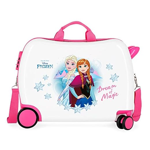 Disney Frozen Dream of Magic Maleta Infantil Multicolor 50x38x20 cms Rígida ABS Cierre combinación 34L 2,1Kgs 4 Ruedas Equipaje de Mano