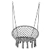 E EVERKING Hammock Chair Macrame Swing, Hanging Cotton Rope Macrame Hammock Swing Chair for Indoor, Outdoor Home, Patio, Porch, Deck, Yard, Garden, Max Weight: 260 Pounds