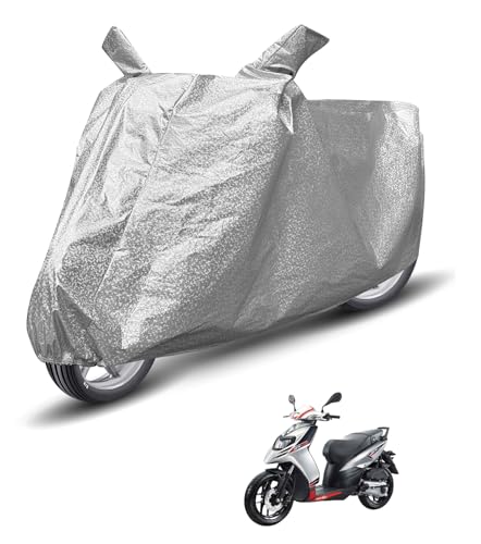 Image of Auto Hub Waterproof Scooty Cover Compatible with Aprilia SR 125 Dustproof, UV Protection Two Wheeler Scooty SR 125 Cover - Metallic Silver