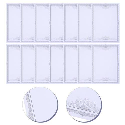 Papel para certificados azul SEWACC con bordes decorativos para ceremonias y diplomas, 50 hojas 7