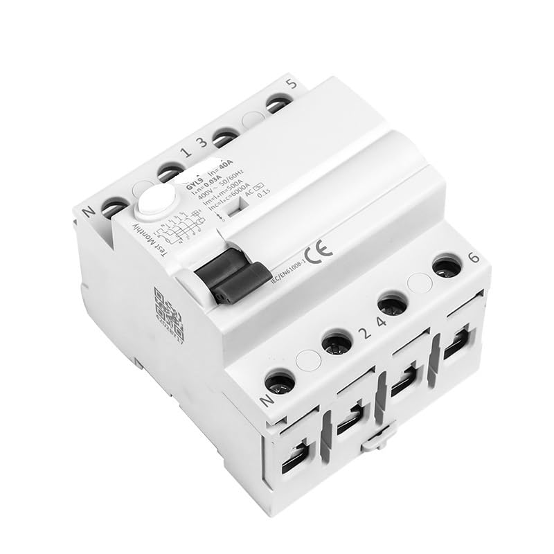Magnetotermico Interruttore differenziale elettromagnetico AC Interruttore di Sicurezza 4P 40A 63A 100A(4P 100A,100mA(0.1A))
