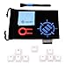 ENHANCE PBT Keycaps Set Doubleshot Key Caps Gaming Upgrade Kit - Plastic Backlit Clear WASD Keycaps Compatible with Mechanical Switches - Keycap Puller, Dust Brush and Microfiber Cloth - Blue