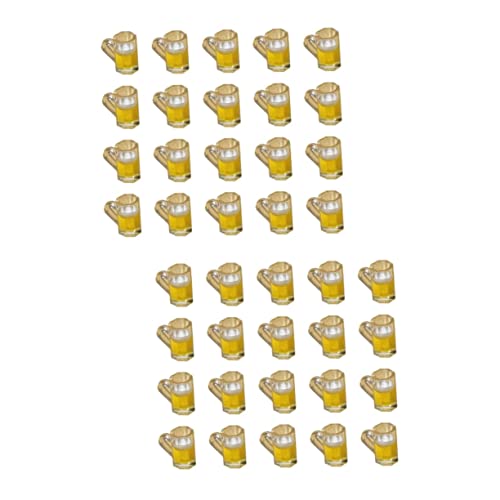 COHEALI 40 Pçs Simulação Caneca De Cerveja Mini Acessórios Para Bonecas Mini Decoração Acessórios Pa