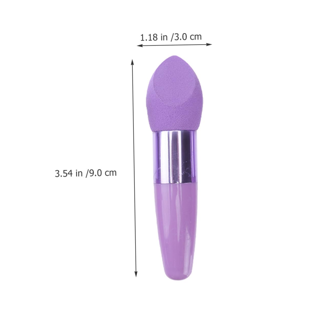 NOLITOY Juego de 6 Brochas de Maquillaje Esponja de Látex, Forma de Lápiz, Portátil y Delicado, Adecuado para Uso Diario y Aplicación de Base