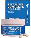 mammaly Vitamin B Komplex für Hunde mit Magnesium, Biotin & Vitamin B12 - Multivitamin für Nerven, Energie, Haut & Fell, 120 Tabletten für Deinen Hund, reicht 60-120 Tage