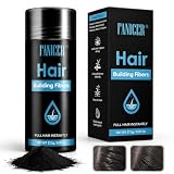 27.5g Fibre di Capelli, Polvere per Capelli in Fibra, Cheratina per il Diradamento dei Capelli, Per l'infoltimento dei Capelli, Copertura Radici e Volume Naturale, Capelli più Spessi (Nero)
