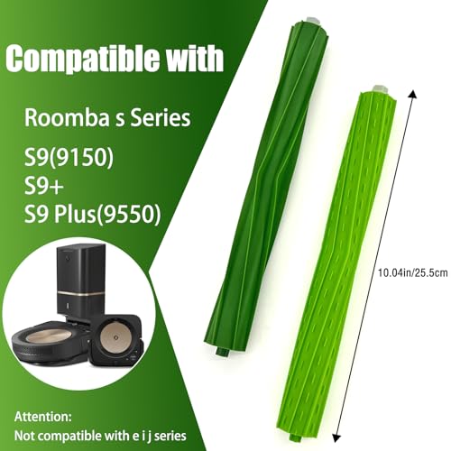 4 Set s9 replacement rollers Compatible with iRobot Roomba s9 (9150) s9+ s9 Plus (9550) s Series Vacuum Cleaner Multi-Surface Rubber Brushes,Roomba s Series roller brushes by Eifrthe - Image 2