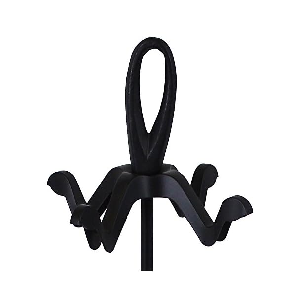 LESS THAN HALF-PRICE - REDUCED TO CLEAR - Black Fireside Companion Set Five Piece Set with Loop Tops - Perfect for All Rooms & Fireplace Settings - Image 4