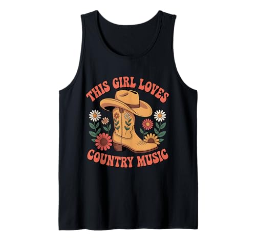 This Girl Loves Country Music - Bonitos Regalos para fanáticos del país Camiseta sin Mangas