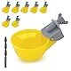 Chicken Water Cups (8 Pack), Automatic Chicken Waterer, Anti-Leak System, Holds 50% More Water, Suitable for Chicks, Chicken, Duck, Quail, Turkey
