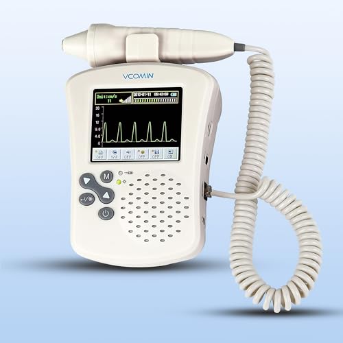 Image of Vcomin VD-330 Vascular Doppler Blood Flow Velocity Detector Radiation Free, Color & Touch Screen Display.
