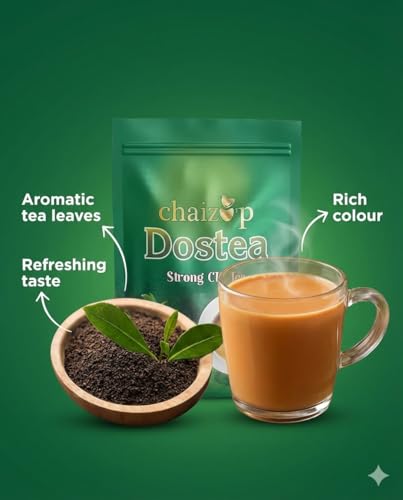 Image of Chaizup Premium Dostea CTC Tea - 1 kg | Loose Leaf Tea | Loose Leaf Blend for Authentic Flavours & Perfect Brew | 1kg