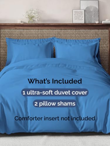 Image of Duvet Cover Oversized King - 3 Piece with Zipper Closure - Royal Blue