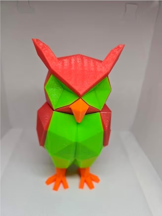 Zax Dezignz 3D Printed Magnetic XL Owl Brain Teaser Puzzle, 20 Pieces, Hard Skill Level, Geometric Art Decor, Modern Style, No Instructions, Ages 16+