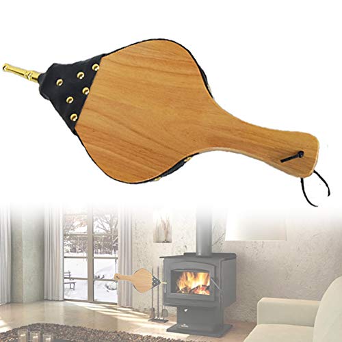 NANANA Fuelle de Chimenea Soplador de Fuelle de Madera Soplador de Chimenea Manual Barbacoa y Camping, para Acampar al Aire Libre Parrilla de Barbacoa, Opción Multiple,E