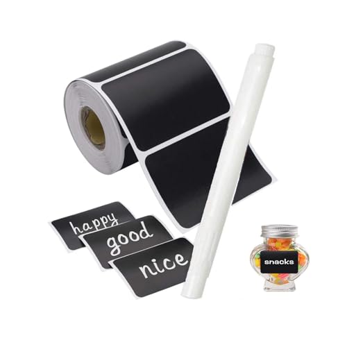 Lot de 120 Étiquettes Pour Tableau Noir Avec Marqueur Effaçable - Autocollants Imperméables Pour...