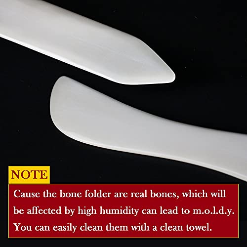 Ecohu Bone Folder & Creaser Tool - 2Pcs - Scoring, Folding For Origami, Paper Crafts, Bookbinding, Leather Crafts And Card Making & Folding Paper #TOP1