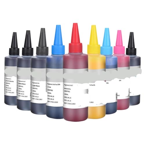 Encre pigmentée 9 couleurs haute densité pour recharge d'imprimante P800