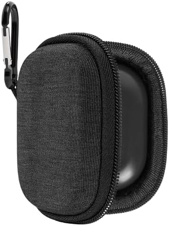 Geekria Shield Earbuds Case Compatible with Jabra Elite 10 Gen 2, Elite 10, Elite 8 Active, Elite 7 Pro and Elite 75t, Hard Shell Protective Carrying Case with Carabiner Clip, Dark Grey
