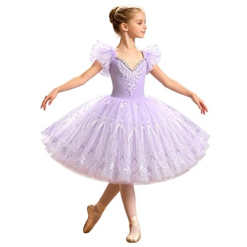 Robe de danse fille dégradée pour gala performance et fête