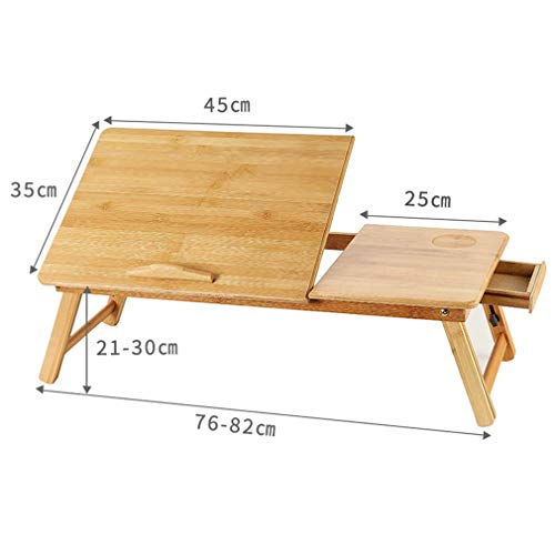 Table pliante de bureau d'ordinateur portable et lit en bambou simple - 3