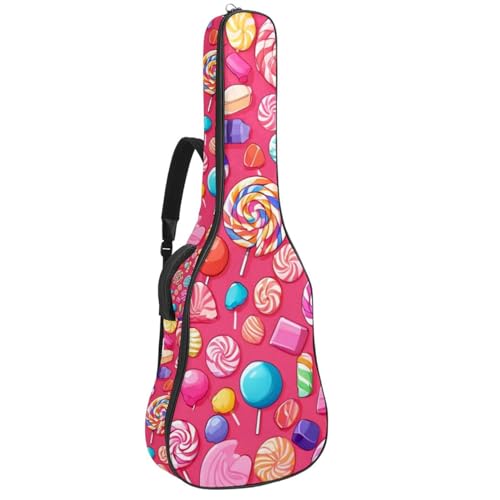 Sac pour guitare acoustique 41 pouces étui imperméable rembourré évitant les chocs et l'humidité