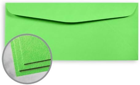Astrobrights Martian Green Envelopes - No. 10 Commercial (4 1/8 x 9 1/2) 60 lb Text Smooth 30% Recycled 500 per Box