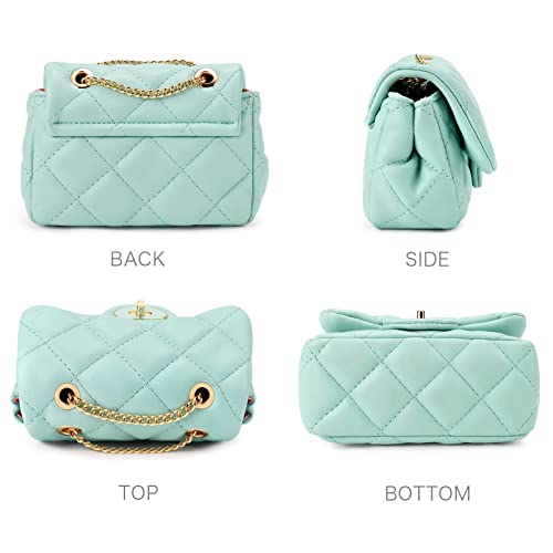 Image of mibasies Kids Purse Toddler Gifts for Little Girls Crossbody Purses Presents, Light Blue, Small, Small