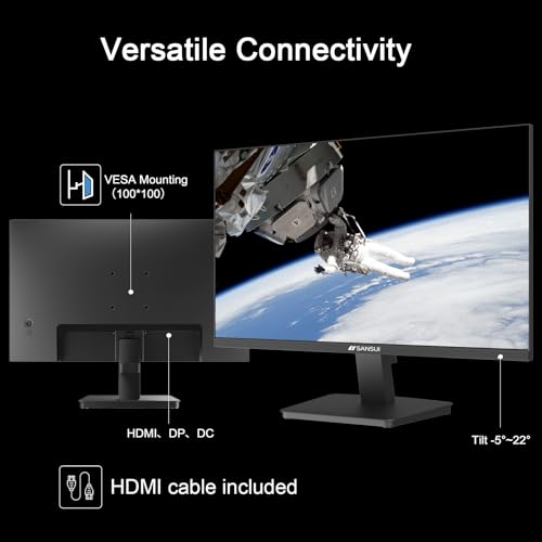 undefined SANSUI 27 Inch Monitor, IPS 120Hz Computer Monitor Full HD 1920 x 1080P with HDMI DP Interfaces, Eye Care, Frameless, 100 x 100mm VESA Mountable (HDMI Cable Included) の商品画像 3