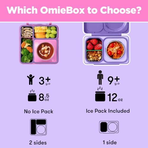 Image of Omie OmieBox Kids Insulated Bento Box, Unicorn Pink