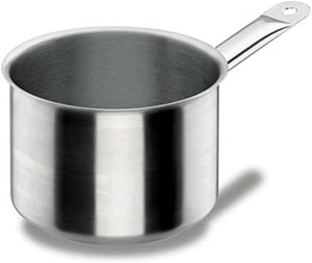 LACOR Deep Saucepan, 24cm, Silver