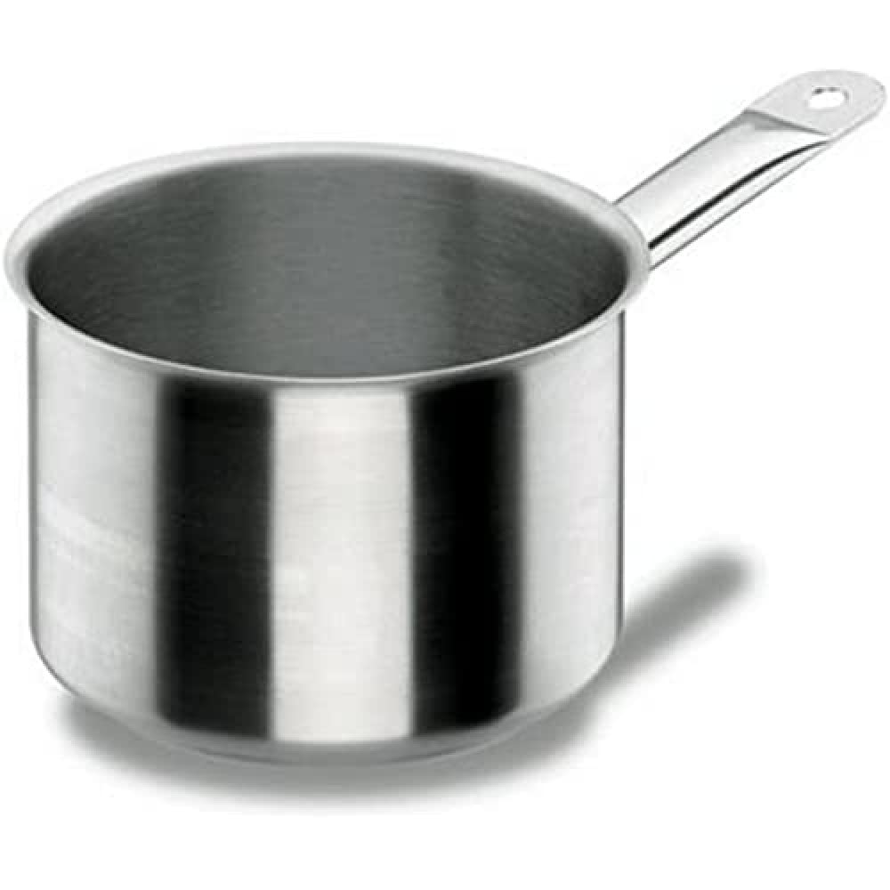 Cazo de acero inox Lacor 16cm alto que evita salpicaduras y quemados