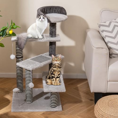 Árbol para gatos pequeño de 37 pulgadas para gatos mayores miniatura 1