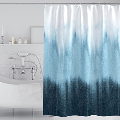 Tennove Shower Curtain 180 x 200cm Modern Thick Polyester Fabric Mildew Resistant Shower Curtain Liner for Bathroom Decor Waterproof Bath Curtain with Hooks,Machine Washable Heavy Weighted