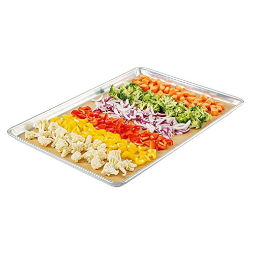 Restaurantware-Pastry Tek 16 x 24 Inch Parchment Paper Sheets, 200 Greaseproof Baking Sheets For Oven - Pre-Cut, Double-Sided Silicone Coating, Unbleached Paper Nonstick Baking Sheet, Full-Size