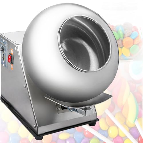 MLYYYDSS Máquina de grageas eléctricas, máquina de grageas de 110v 220v 280w 3-6 kg/H 520 RPM...